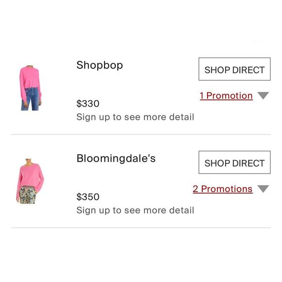 Alice+Olivia Bright Pink Cashmere Cropped Pullover Sweater S Balloon Sleeve $350 - Picture 6 of 6